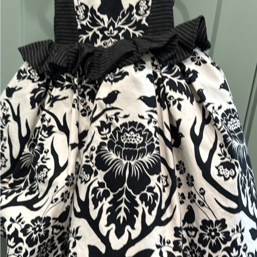Black and White Floral Dress